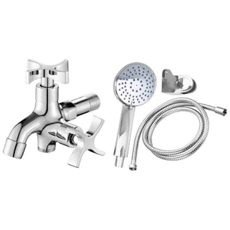 Waterhouse WH-SF-CROSS Telephone Shower Set w/ Cross Handle 2-way Faucet - KHM Megatools Corp. Waterhouse WH-SF-CROSS Telephone Shower Set w/ Cross Handle 2-way Faucet - KHM Megatools Corp.